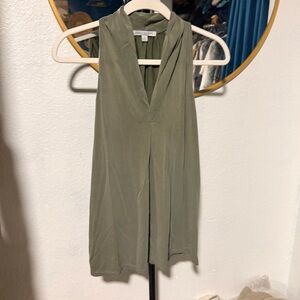 Green Envelope Sage Sleeveless Blouse